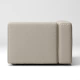 洗いざらしの綿帆布ユニットソファアーム付・大・幅９８ｃｍ用カバー／ベージュ