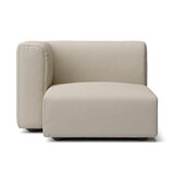 洗いざらしの綿帆布ユニットソファ・ハーフアーム・大（右）用カバー／ベージュ