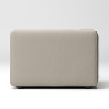 洗いざらしの綿帆布ユニットソファ・ハーフアーム・大（右）用カバー／ベージュ