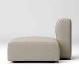 洗いざらしの綿帆布ユニットソファ・ハーフバックレスト・大用カバー／ベージュ