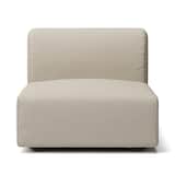 洗いざらしの綿帆布ユニットソファアームレス・大・幅７７ｃｍ用カバー／ベージュ