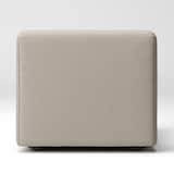 洗いざらしの綿帆布ユニットソファアームレス・大・幅７７ｃｍ用カバー／ベージュ