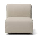 洗いざらしの綿帆布ユニットソファアームレス・小用カバー／ベージュ