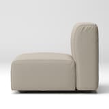 洗いざらしの綿帆布ユニットソファアームレス・小用カバー／ベージュ