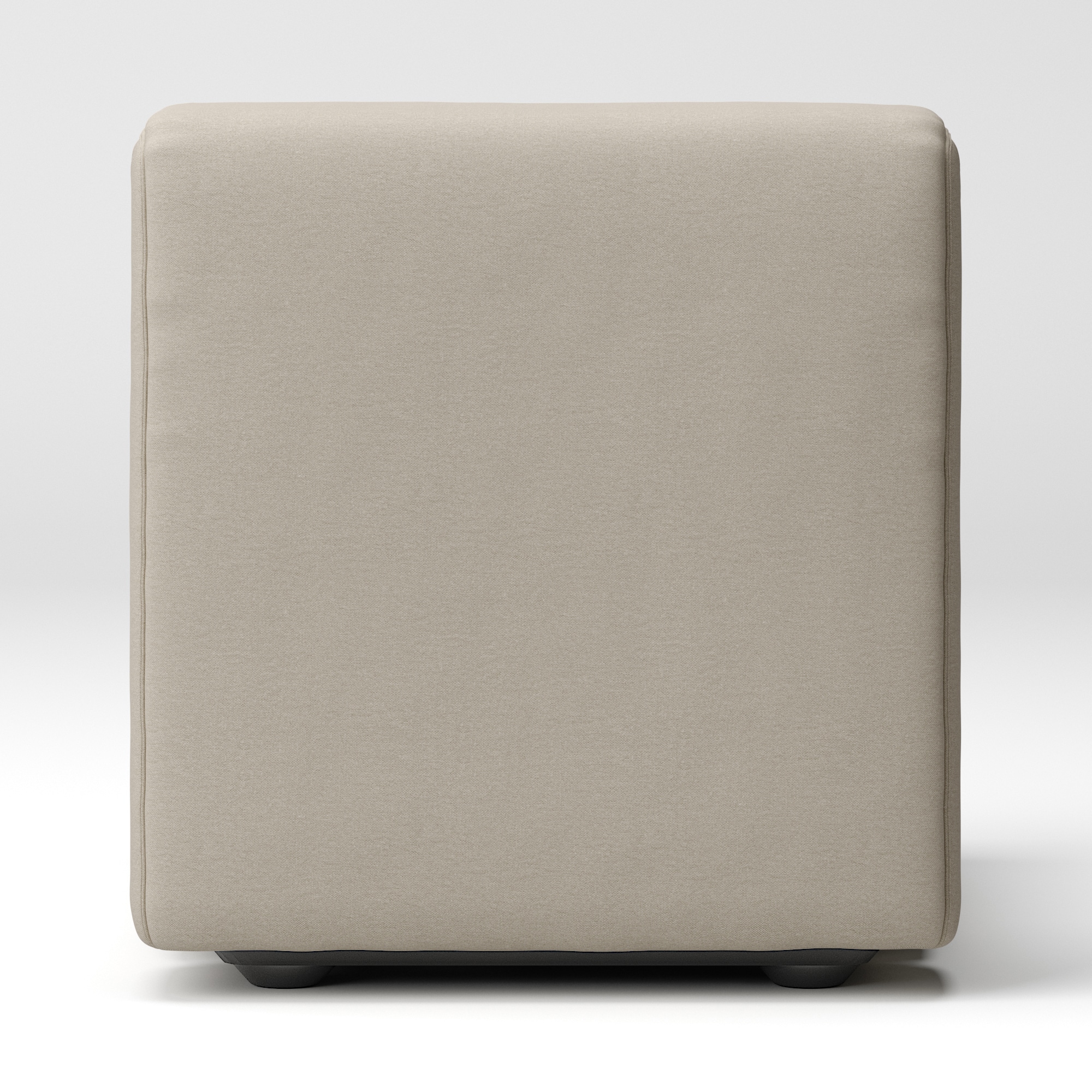 洗いざらしの綿帆布ユニットソファアームレス・小用カバー／ベージュ