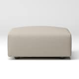 洗いざらしの綿帆布ユニットソファオットマン・大・幅７７ｃｍ用カバー／ベージュ