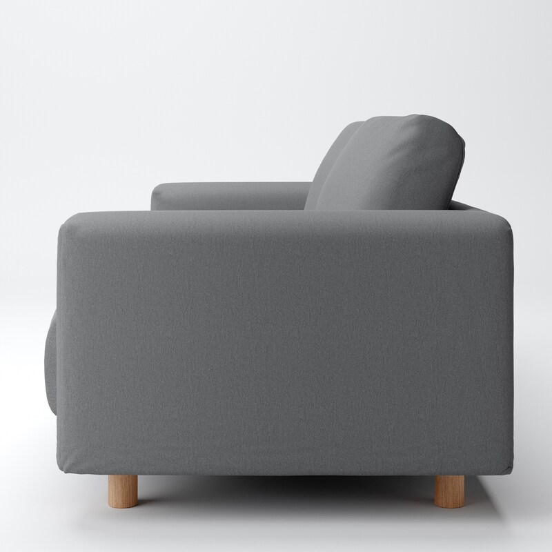 洗いざらしの綿帆布ソファ本体・2．5シーター・フェザーポケット  