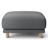 洗いざらしの綿帆布ソファ本体・オットマン・ウレタン・ポケットコイル用カバーグレー