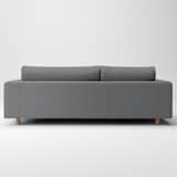 洗いざらしの綿帆布ソファ本体３Ｓフェザーポケットコイルカウチタイプ右カバーグレー