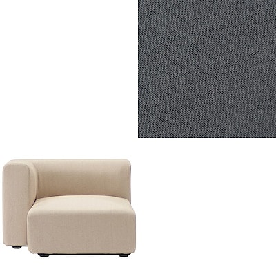 【カバー】洗いざらしの綿帆布ユニットソファ・ハーフアーム・大（右）用カバー