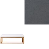 洗いざらしの綿帆布リビングでもダイニングでもつかえるベンチ・１用カバー／グレー