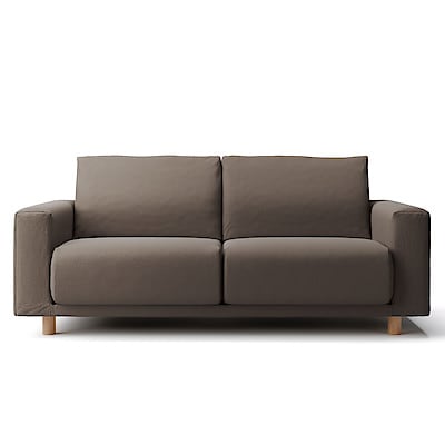 【カバー】洗いざらしの綿帆布ソファ本体・２．５シーター・ウレタンポケットコイル用カバー生成