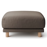 洗いざらしの綿帆布ソファ本体・オットマン・ウレタンポケットコイル用カバーブラウン