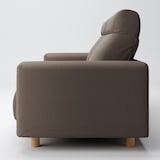 洗いざらしの綿帆布ソファ本体２．５Ｓフェザーポケットコイルハイバック用カバーＢＲ