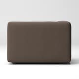 洗いざらしの綿帆布ユニットソファ・ハーフアーム・大（右）用カバー／ブラウン