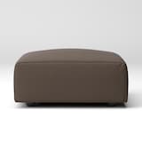 洗いざらしの綿帆布ユニットソファオットマン・大・幅７７ｃｍ用カバー／ブラウン