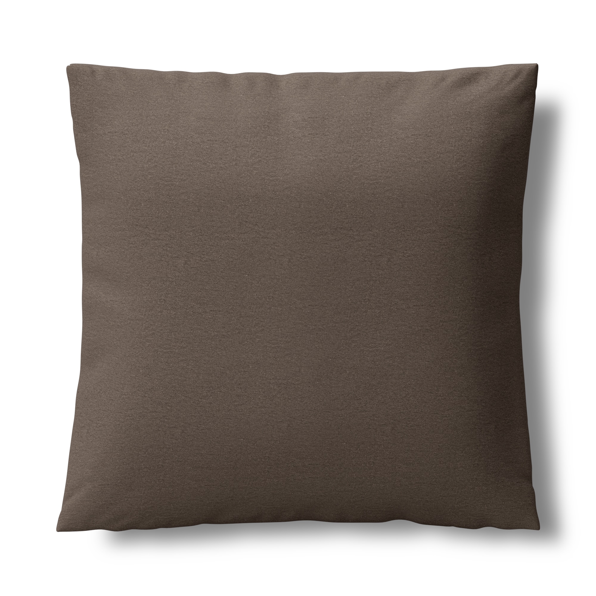 洗いざらしの綿帆布ユニットソファ・羽根クッション用カバー／ブラウン