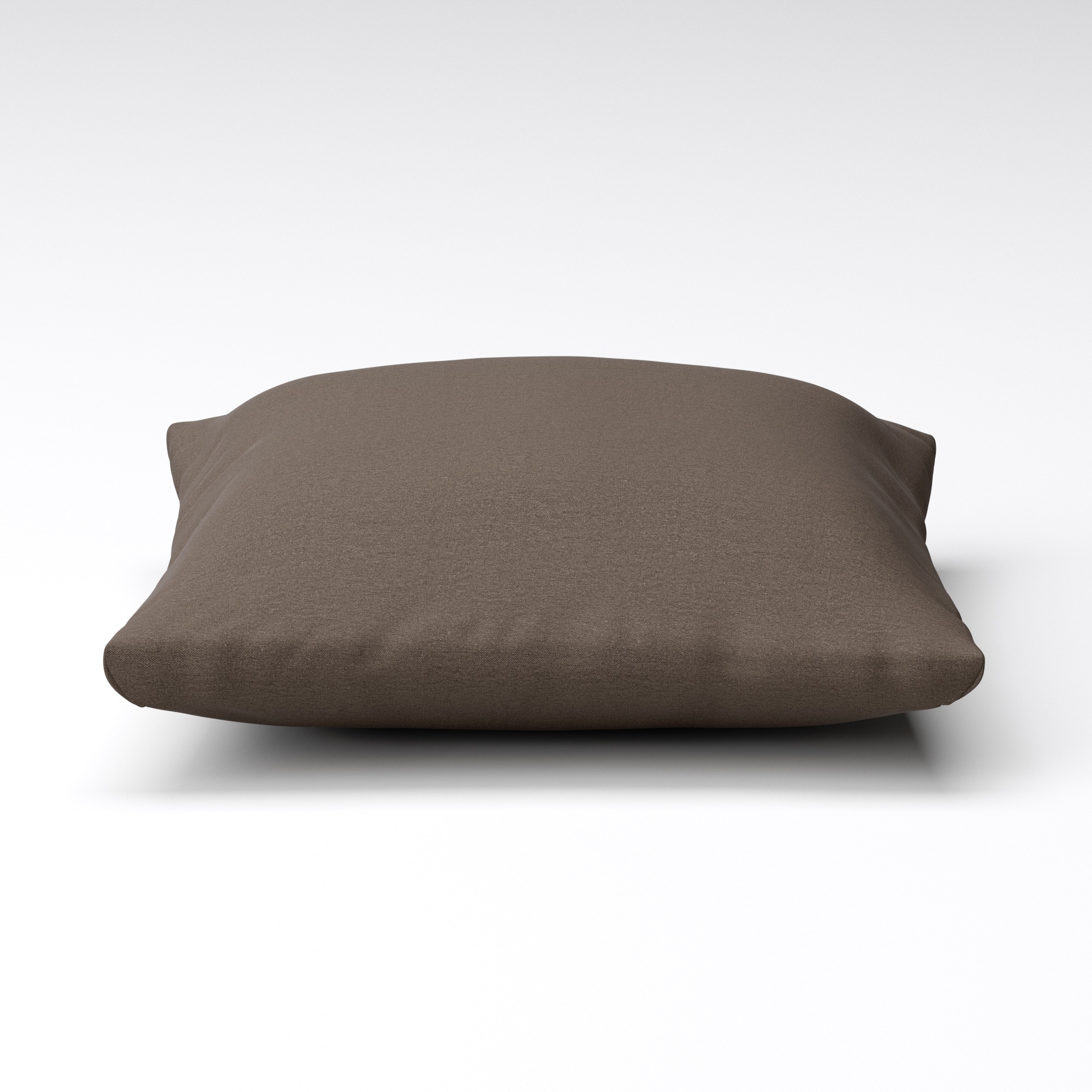 洗いざらしの綿帆布ユニットソファ・羽根クッション用カバー／ブラウン