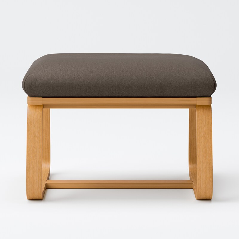 洗いざらしの綿帆布リビングでもダイニングでもつかえるベンチ・2用  