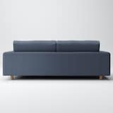 洗いざらしの綿帆布ソファ本体・３シーター・ウレタンポケットコイル用カバーネイビー