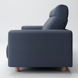 洗いざらしの綿帆布ソファ本体２．５Ｓフェザーポケットコイルハイバック用カバーＮＶ