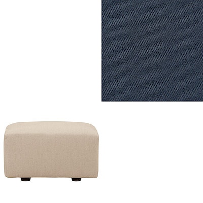 【カバー】洗いざらしの綿帆布ユニットソファオットマン・小用カバー／ネイビー