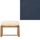 洗いざらしの綿帆布リビングでもダイニングでもつかえるベンチ・２用カバー／ネイビー