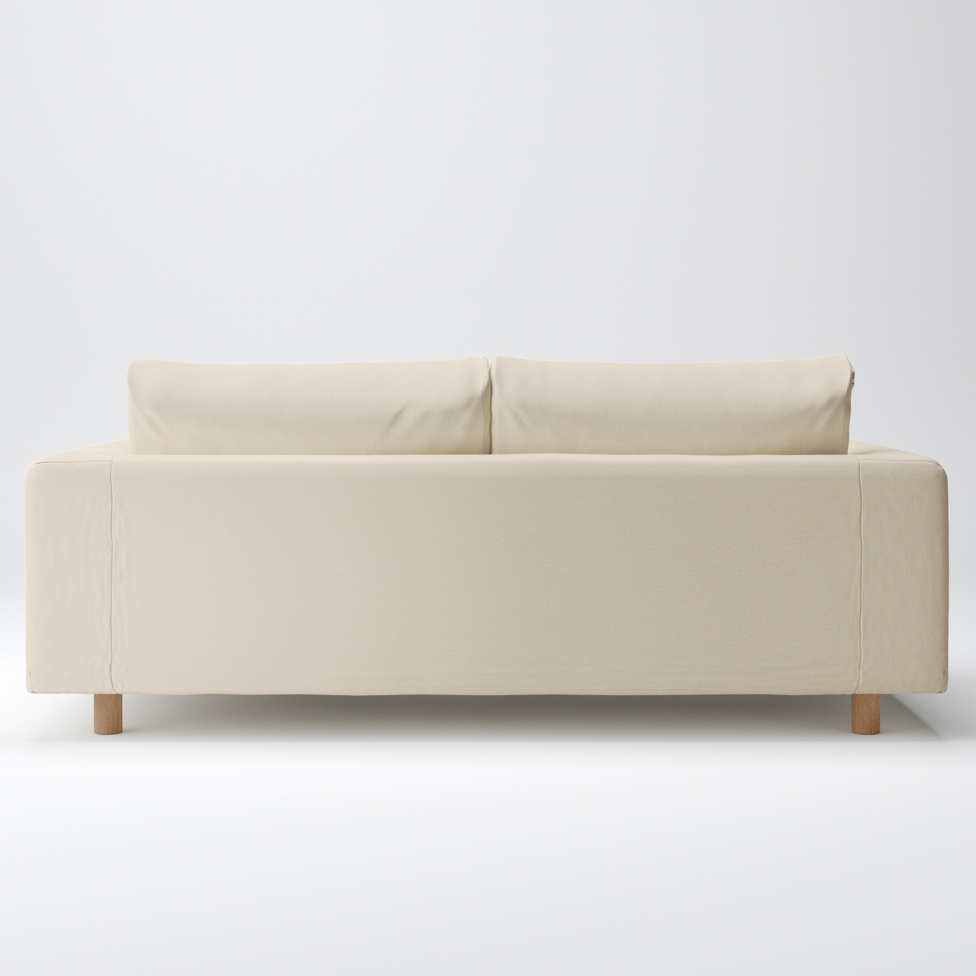 綿麻バスケット織ソファ本体・２．５シーター・フェザー・ポケットコイル用カバー生成