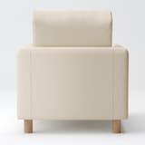 綿麻バスケット織ソファ本体・１シーター・ウレタン・ポケットコイル用カバー／生成