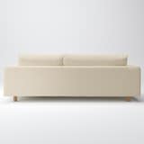 綿麻バスケット織ソファ本体３Ｓ・フェザーポケットコイルカウチタイプ左用カバー生成