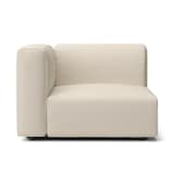 綿麻バスケット織ユニットソファアーム付・大・幅９８ｃｍ用カバー／生成