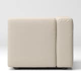 綿麻バスケット織ユニットソファアーム付・小用カバー／生成