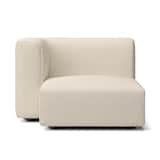 綿麻バスケット織ユニットソファ・ハーフアーム・大（右）用カバー／生成