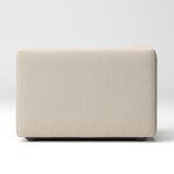 綿麻バスケット織ユニットソファ・ハーフアーム・大（右）用カバー／生成