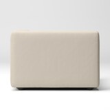 綿麻バスケット織ユニットソファ・ハーフアーム・大（左）用カバー／生成