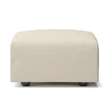 綿麻バスケット織ユニットソファオットマン・小用カバー／生成