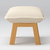 綿麻バスケット織ハイバックリクライニングソファ・オットマン用カバー／生成