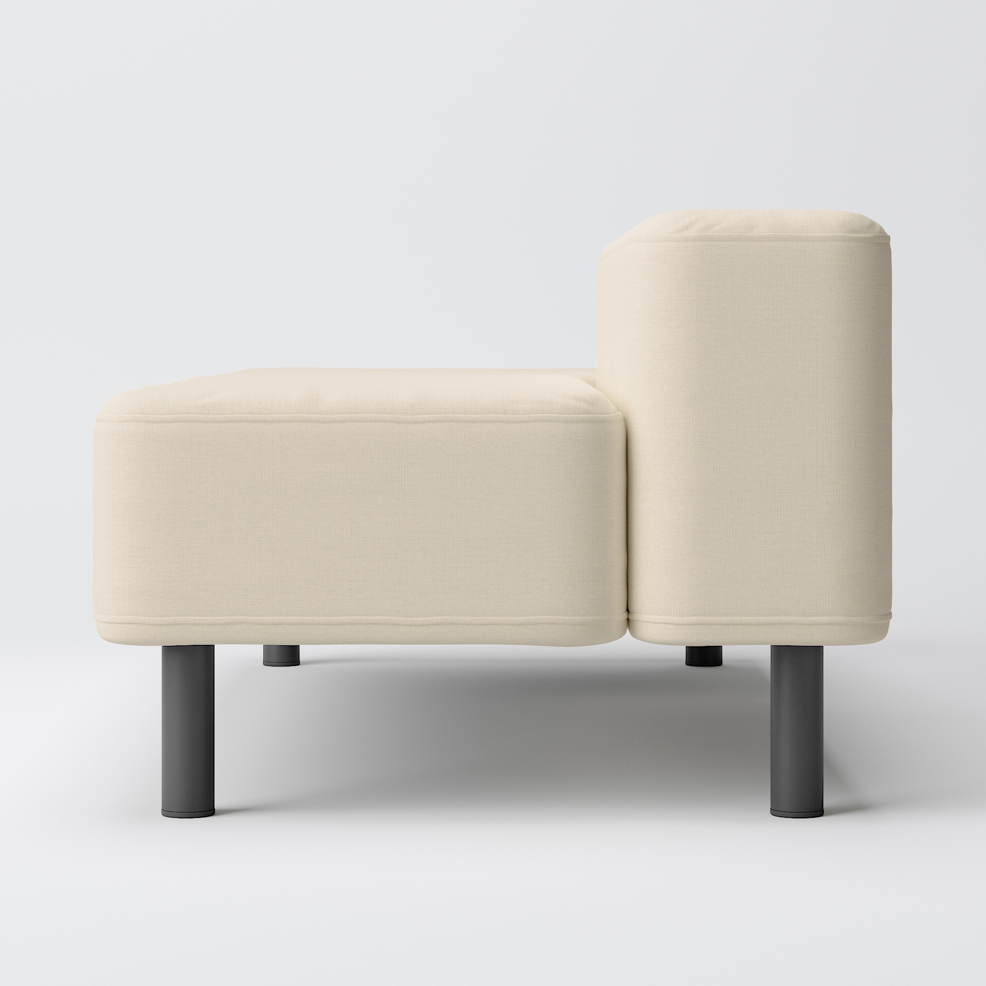 綿麻バスケット織ソファベンチ用カバー／生成