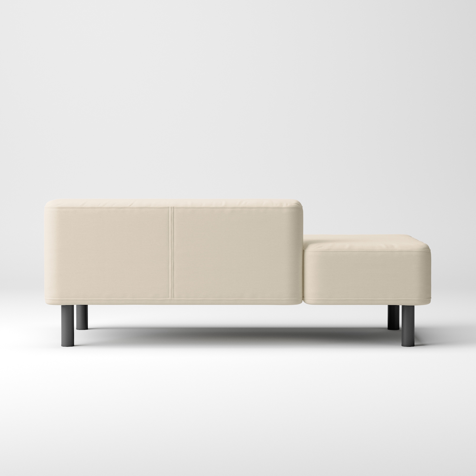 綿麻バスケット織ソファベンチ用カバー／生成