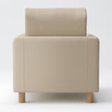 綿麻バスケット織ソファ本体・１シーター・ウレタン・ポケットコイル用カバーベージュ