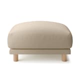 綿麻バスケット織ソファ本体・オットマン・フェザー・ポケットコイル用カバーベージュ