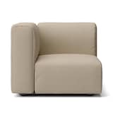 綿麻バスケット織ユニットソファアーム付・小用カバー／ベージュ