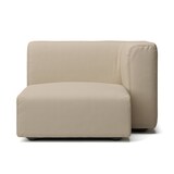 綿麻バスケット織ユニットソファ・ハーフアーム・大（左）用カバー／ベージュ