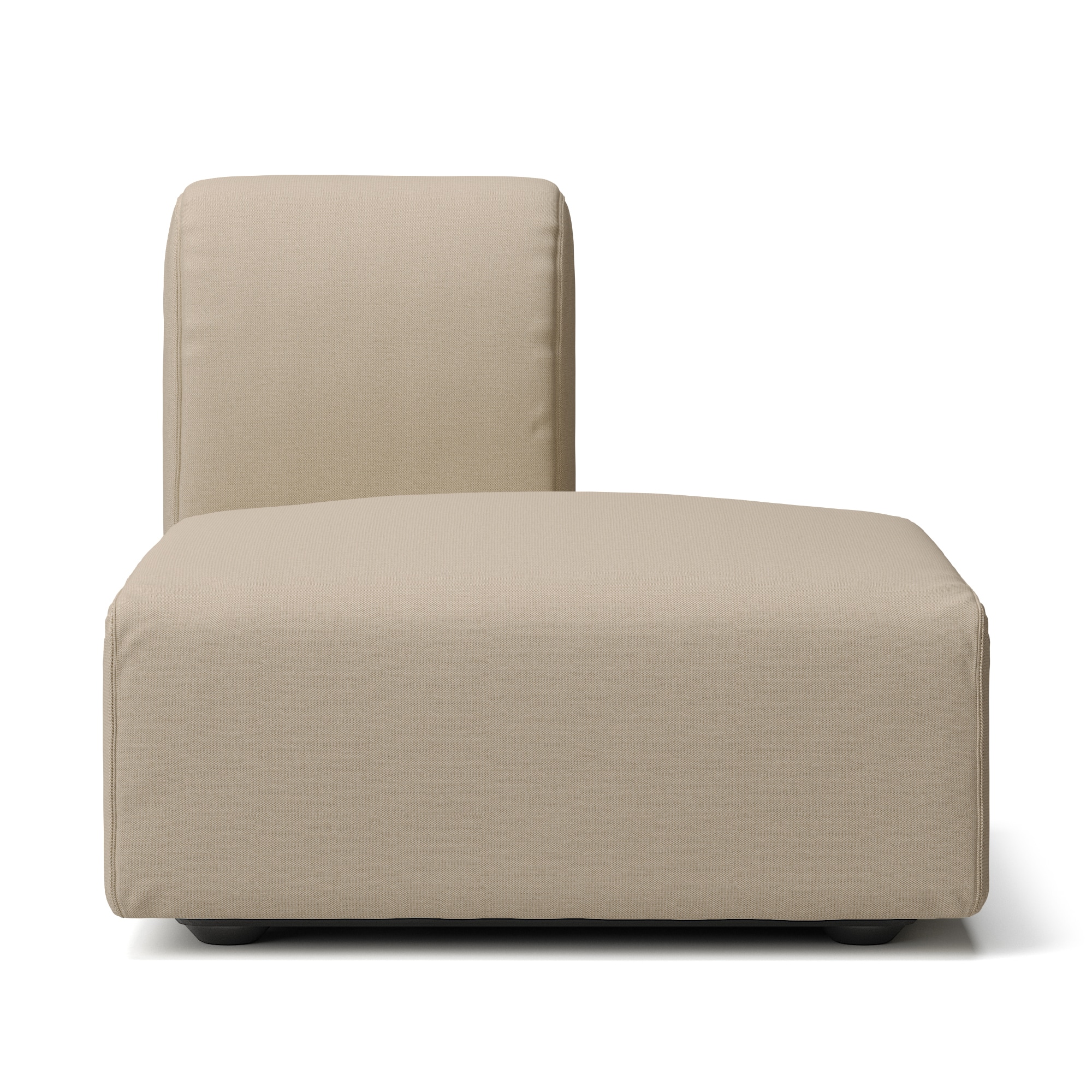 綿麻バスケット織ユニットソファ・ハーフバックレスト・大用カバー／ベージュ