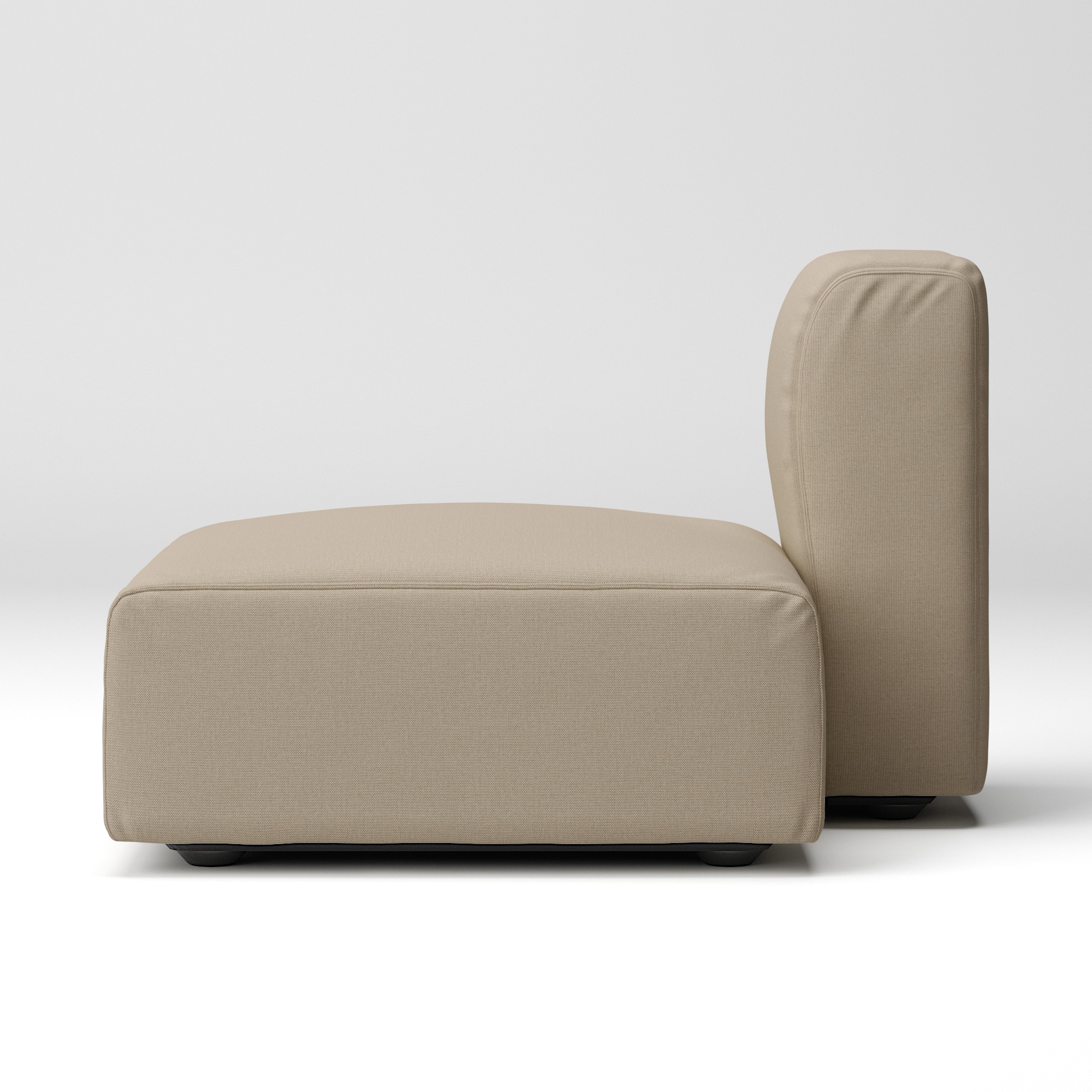 綿麻バスケット織ユニットソファ・ハーフバックレスト・大用カバー