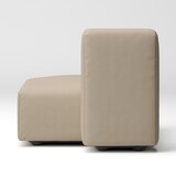 綿麻バスケット織ユニットソファ・ハーフバックレスト・大用カバー／ベージュ