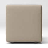 綿麻バスケット織ユニットソファアームレス・小用カバー／ベージュ