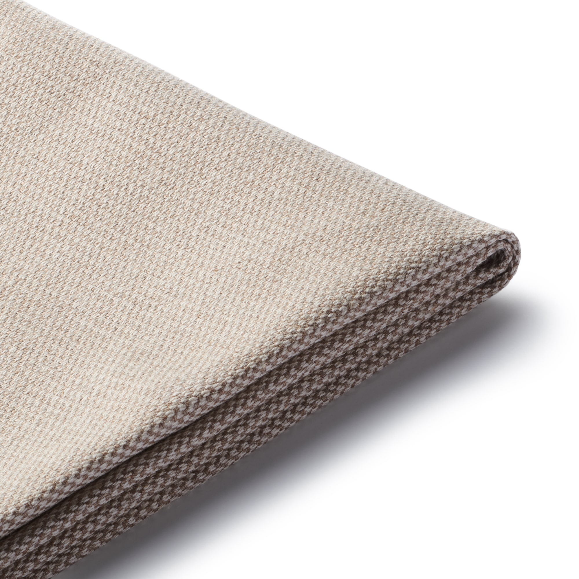 綿麻バスケット織ユニットソファアームレス・小用カバー／ベージュ