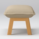 綿麻バスケット織ハイバックリクライニングソファ・オットマン用カバー／ベージュ