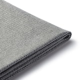 綿麻バスケット織ソファ本体３シーター・フェザー・ポケットコイル用カバーチャコール